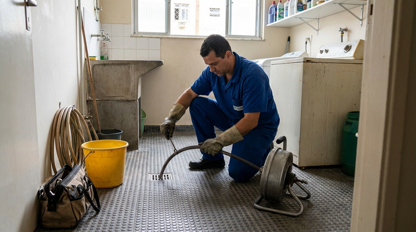 Desentupimento de ralo profissional em Gravataí‑RS