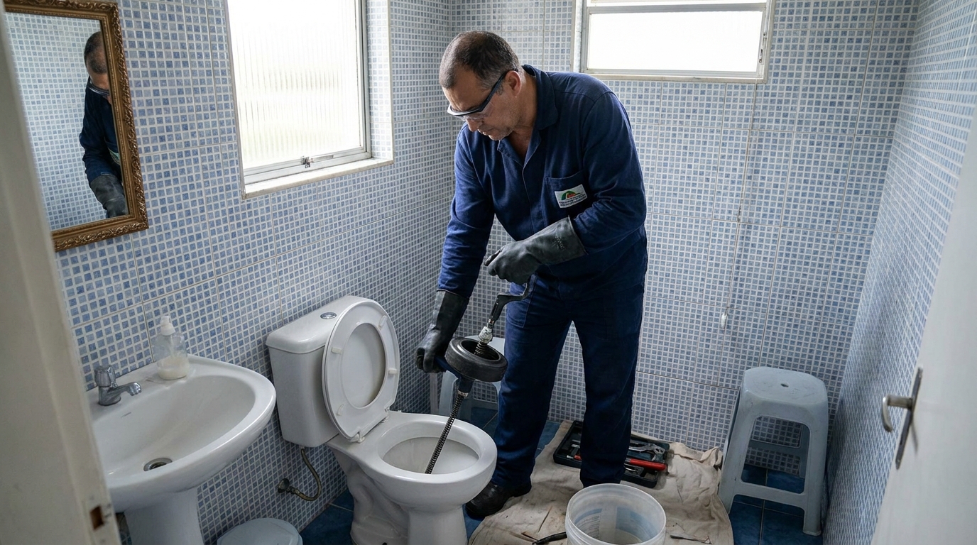 Desentupimento de vaso profissional em Gravataí‑RS