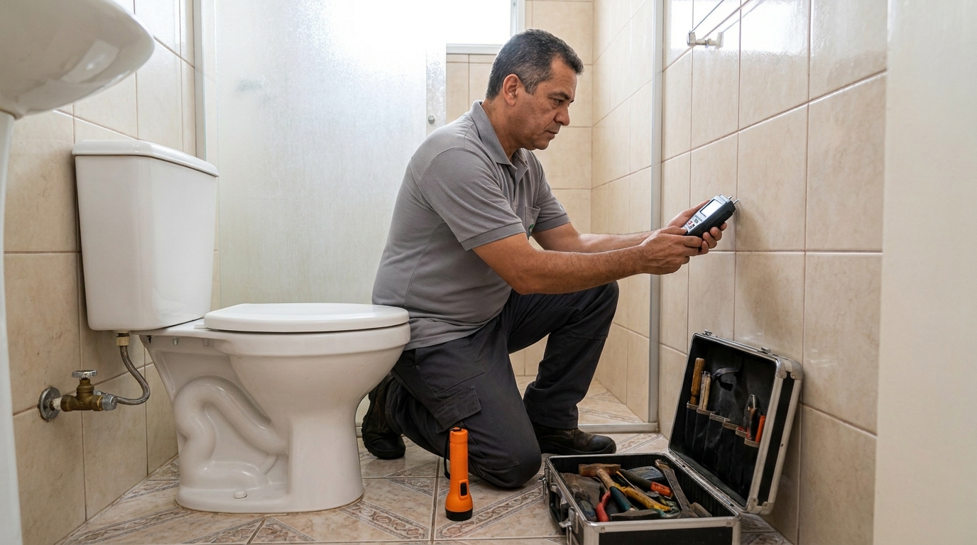 Técnico de caça vazamento com detector em Gravataí‑RS